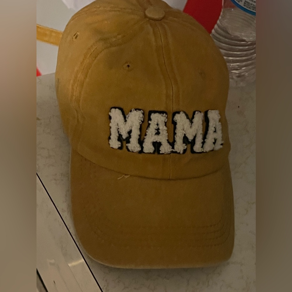 Mama Hat!!!  Mustard color!  Super cute!!